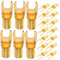 CIYODO 20pcs U-shaped Car Audio Connectors Terminal Blocks Aluminum Copper Speaker Terminals for Subwoofer Audio
