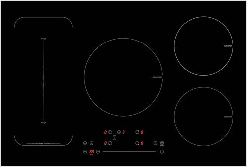 PKM IN5-FZF Induktionskochfeld | 77 cm Breite | Kindersicherung | Flexzone | Booster Funktion | Timer | Slider Touch Control