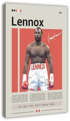 NCUDANK Lennox Lewis Box-Poster, Leinwand-Poster, Schlafzimmer, Dekoration, Landschaft, Büro, Raumdekoration, Geschenk, 30 x 45 cm