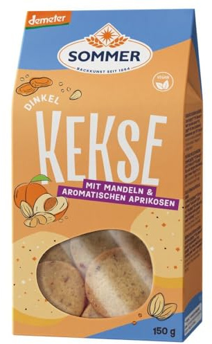Sommer Dinkel Kekse, Mandeln & Aprikosen, 150g (4)