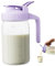 Comebachome Glass Milk Jug, 32oz Leakproof Pitcher with Lid, Drinks Storage Bottle, Glass Milk Container for Refrigerator