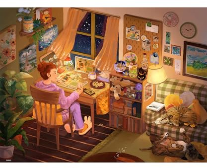 PieceRelax PieceClicks Puzzle 1000 Teile - for the Love of...Puzzles | 1000 Teile Puzzle für Erwachsene, 47,6 x 63,3 cm, Puzzle-Liebhaber, Hobby, Puzzle, Kreativität, Freizeit, Geschenkidee