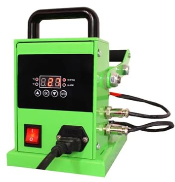 Auto Heat Press Machine AP2005 Mini Dual Plates Hand Manual Rosin Heat Press Machine, 2.4 * 3.6 Inch 500W Heating Press Plates Portable Oil Wax Extracting for Sublimation, T Shirt Pressing Machine