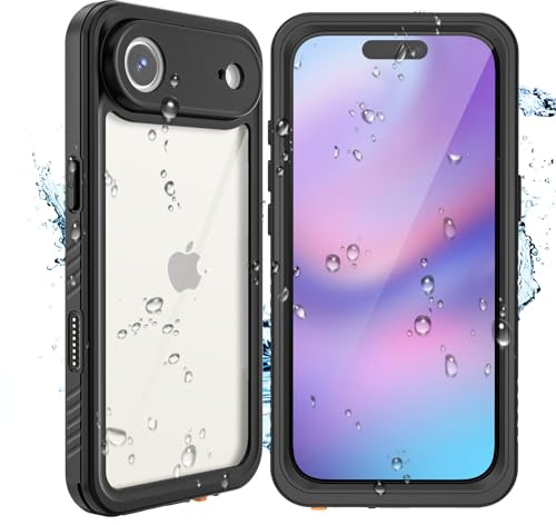 ACOCASE for iPhone Air Case Waterproof Shockproof Dual Layer Black | IP68-rated waterproof protection, dual-layer shockproof defence, wireless charging ready, textured anti-slip grip
