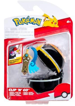 Pokémon Clip N Go - Honedge w. Luxury Ball - Compatible with Battle Figures and Belt Sets!! Official Pokemon Toy for Children 3+