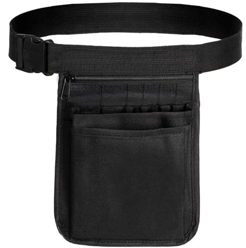 VOOSFSIE Nurse Pouch Waist Bag, Server Waist Pouch Utility Tool Organiser Multi Compartment Nursing Medical Bag Pocket, Vet Nurse Pouchs for Waiter Waitress Restaurant Gardeners Nurses Doctors
