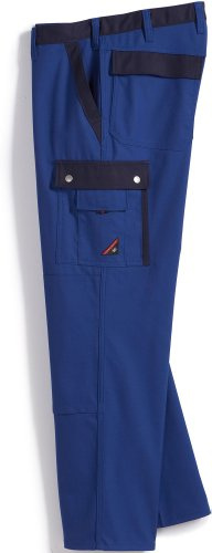 BP 1815-720-113-25 Arbeitshosen, Jeans-Stil mit Rückenpasse, 305,00 g/m² Verstärkte Baumwolle, Königsblau/Dunkelblau, 25