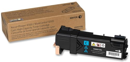 Xerox 106R01594 Phaser 6500, WorkCentre 6505 Tonerkartusche cyan hohe Kapazität 2.500 Seiten 1er-Pack, XXL