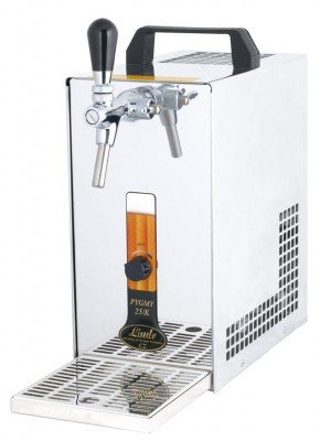 Ich-zapfe PYGMY 25/K Distributeur de bière avec pompe à membrane Appareil de rafraichissement à sec 1 ligne en acier inoxydable 30 L/h