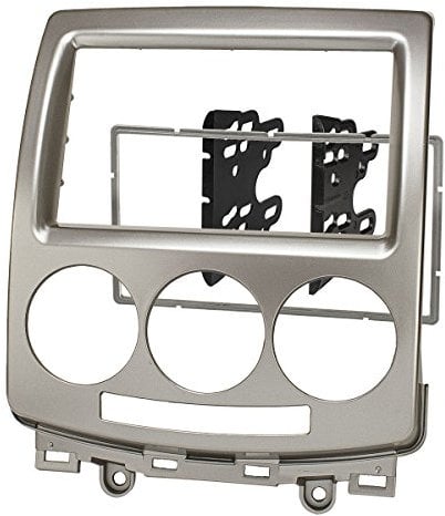 tomzz Audio 2433-011 Doppel DIN Radioblende kompatibel mit Mazda 5 (CR) 2005-2010 Silber
