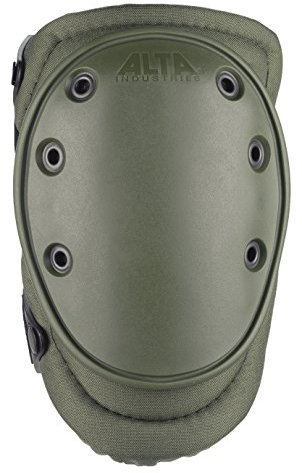 ALTA 50453.09 AltaFLEX Gel Insert Heavy Duty Knieschützer Pad Oliv Grün Cordura Nylon Gewebe AltaLOK Verschluss Flexible Kappe Lang Olivgrün von Alta