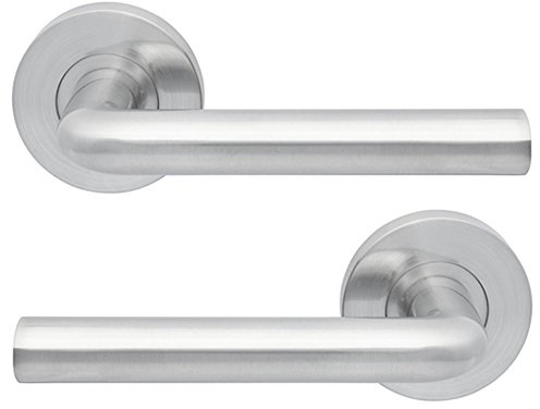Jigetch JTC2225 Riva Door Handles, Satin Chrome
