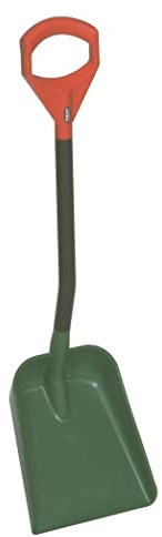 (Sneeuw) schepRood/groen/zwart polypropyleen,950 mm lengte, blad 271 mm breed