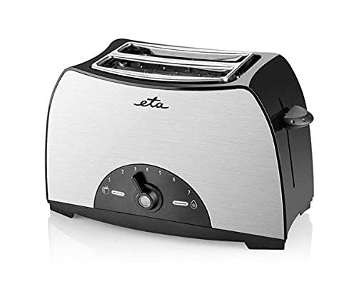 ETA Toaster Lenny - 800W, für 2 Scheiben, 7 Stufen von Erwärmung, Funktion-Auftauen, Schwarz