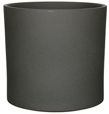 MICA Decorations ERA Keramik Blumentopf rund dunkelgrau 31 x Ø 32,5 cm Pflanztopf