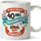 Mugffins Mug/Tasse Joyeux 40 Anniversaire - Il m'a Fallu 40 Ans pour Devenir Aussi Génial et Presque Parfait - Cadeau Original pour Homme et Femme