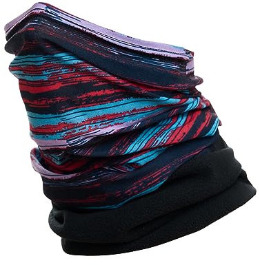 Hilltop® Polar Multifunktionstuch mit Fleece, warmes Schlauchtuch, Schal, Halstuch für kalte Herbst und Wintertage, für Damen und Herren, Trendige Farben, Farbe:Design 355-13