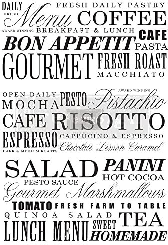 Redesign Decor Transfers Delicious Menu 23x31 655350640859