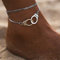 WERR 925 Silber Armreif für Frauen Handschellen Armband Punk Fußkette für Frauen und Mädchen, Silber