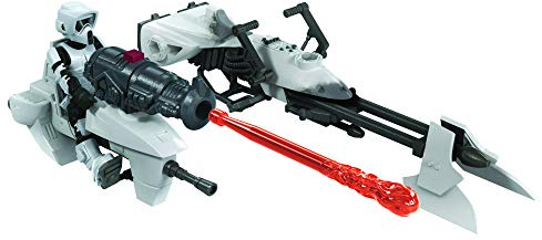 Star Wars Hasbro F1128 Mission Fleet Expedition Class Biker Scout Speederbike Speederbike Figurine de Course 6 cm et véhicule pour Enfants à partir de 4 Ans
