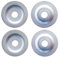 AOHOCA Bench Grinder Arbor Washer/Flange Steel, Non-slip, Rust-prevention, 4 Pcs, 1.7'' OD x 2/5'' ID (43mm x 10mm), For Grinding/Wire Wheel