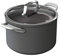 Ninja Foodi ZEROSTICK Casserole de 26cm avec Couvercle en Verre, Durable, Antiadhésive, Alu Anodisé, Induction, Va au Lave-Vaisselle et au Four, Poignée en Inox, Gris C30426EU
