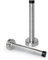 2 Pack Door Stopper, 6 inch Door Stop, Extra Long Doorstops Wall Protector Rubber Door Stop Wall Mount Door Mount for Preventing Door Slamming Stainless Steel Heavy Duty Door Stop, Silver