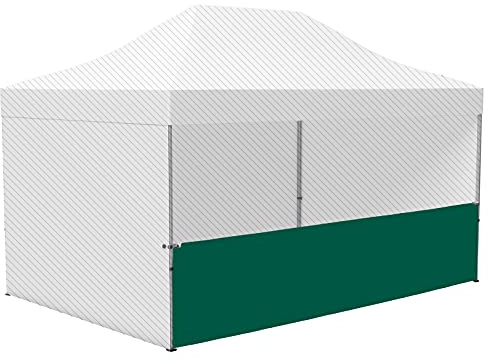 Vispronet Halbhohe Zeltwand für Faltzelt Basic, Select & Eco (3m x 4,5m, Grün)