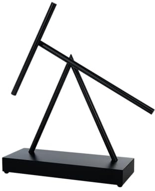 Original - The Swinging Sticks® INFINITY | Limited Black | Exklusive Kinetische Skulptur in Tiefschwarz | Perpetuum Mobile Illusion aus HQMDF & Aluminium | Designobjekt für Technik- u. Designliebhaber