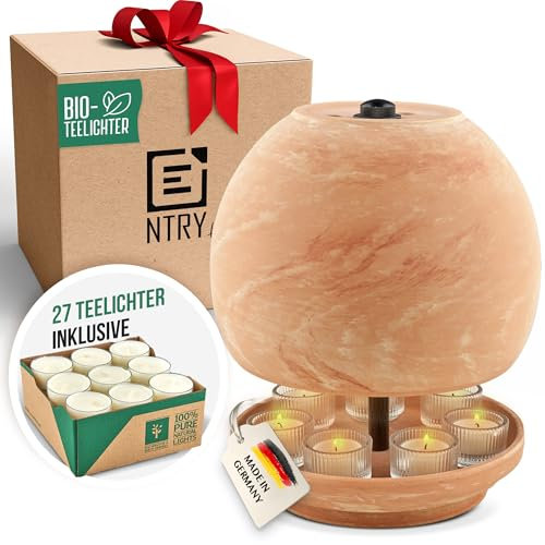NTRY Home® CandleStove Teelichtofen - Stil Venus XL Ø26 cm - Doppelwandig - 3Top Heater - Teelichtheizung - Kerzenofen - Tischofen - Tischheizung - Tischwärmer