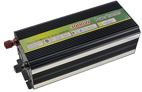 KALEA-INFORMATIQUE Spannungswandler von 48V in 220V Leistung 3000 WATTS (6000W Spitze) mit 2X 220V-Netzsteckdosen