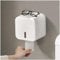 Colist Porte-Rouleau de Papier Toilette Mural Autocollant sans perçage étanche à la poussière et aux Chats pour Salle de Bain/Toilettes