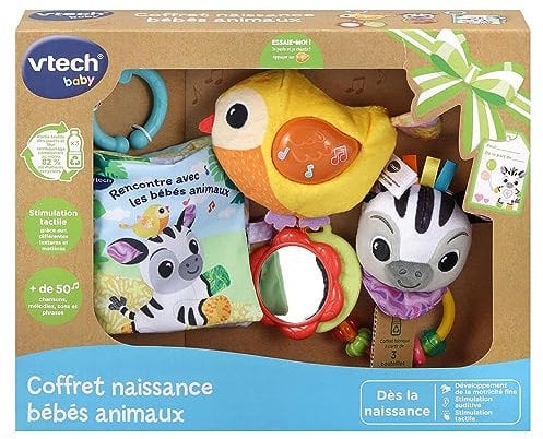 CAJA DE NACIMIENTO BABY ANIMAL VTECH (BIBERONES DE PL�STICO RECICLADO) , french