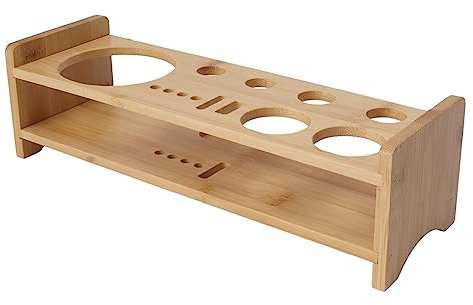 Qcwwy Juego de Coctelera, Juego de Barman Portátil, Soporte de Barra de Madera, Juego de Herramientas para Bebidas, Kit de Barman para Coctelera que Ahorra Espacio con Diseño en Capas,