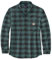 Carhartt Chemise à manches longues en flanelle L/S pour homme, Pin marin., XXL