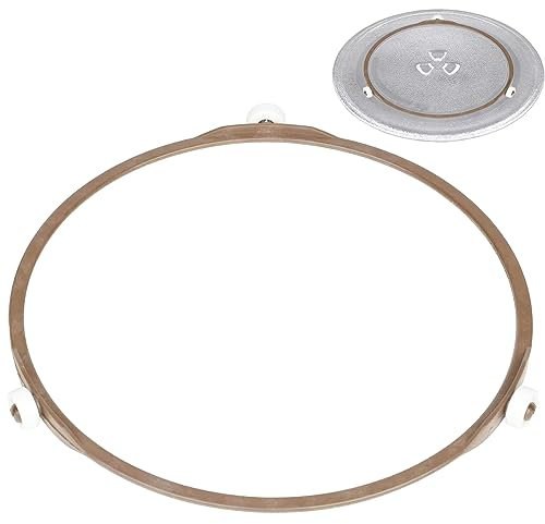 24,1 cm Mikrowellen-Rollenring, Mikrowellen-Drehteller-Ring, Glas-Drehteller, Plattenrollenstütze, Ersatz-Innenring – für Mikrowellen-Glas-Drehteller, Außendurchmesser 242 mm