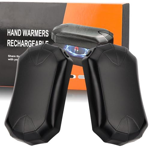 Hand Warmers Rechargeable 2 Pack, Magnetic Electric Handwarmer, Electric Portable Pocket Heater 6000mAh, 14hrs Long Lasting Battery Handwarmer for Outdoors,Tech Gift Women Men.