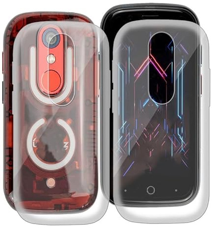 KJYFOANI per Unihertz Jelly Star Cover, Trasparente Sottile Case Morbido TPU-Silicone Protettivo Custodia per Unihertz Jelly Star, Anti-Graffio Anti-Ingiallimento, 3.00 pollici - [2 Pezzi]