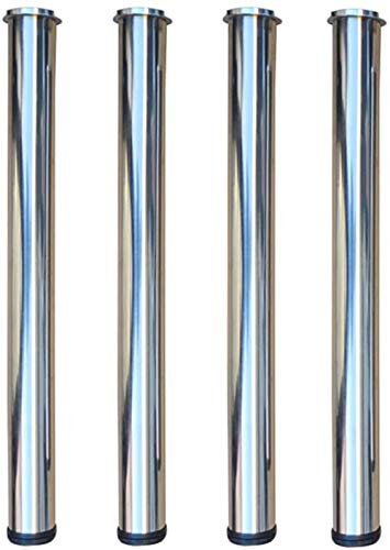 DuBom Patas de mesa de cristal patas de mesa de café, patas de mesa de vidrio, patas de mesa de café, soportes, barras de apoyo, patas de muebles con pastel de aluminio, cuatro patas (tamaño: 70 cm)