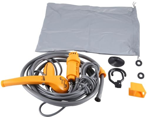 Desikixudy 12 V Douche de voiture universelle pour lave-linge de voiture Outils de nettoyage de douche de voiture Jaune