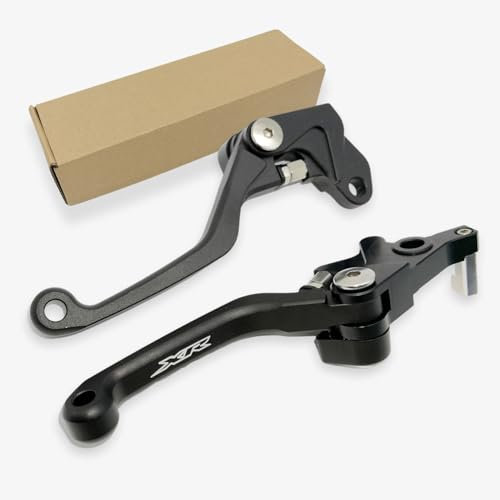 Generic Ersatz für Honda XR 650L 1993–2023 CNC Pivot Kupplung Bremshebel XR650L Rot Schwarz (Schwarz)