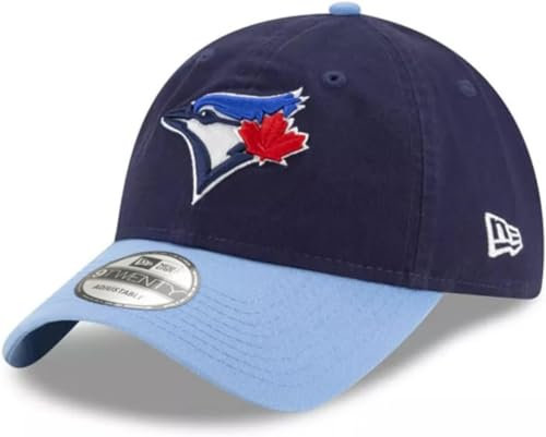 New Era MLB Core Classic 9TWENTY 2-Tone Adjustable Hat Cap One Size Fits All, Toronto Blue Jays, One size