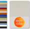 home4good Spannbettlaken 200x220cm, 100% gekämmte Baumwolle, Oeko-TEX 100, Jersey Spannbetttuch Bettlaken 200 x 220 - Schnee