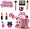 Vezerd Tortendeko Geburtstag, 11 Stück Make-up Kuchen Deko Tortenaufleger, Kosmetikum Thema Happy Birthday Muffin Torten deko für Mädchen, Cake Decoration Topper für Brautpartys/Kindergeburtstage