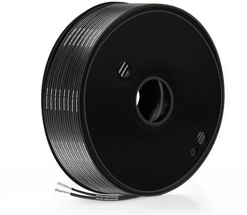 0,8mm² Cavo Elettrico, THUN-CT 18 AWG Cavo Piatto 30 m, 2 Conduttori, Rame Stagnato, Isolamento PVC, 300V, -20℃ a 80℃, Per Elettrodomestici, Elettronica DIY, Strisce LED, Automobili
