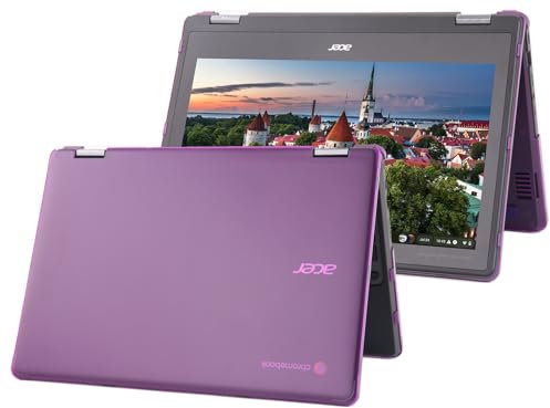 mCover Coque rigide uniquement compatible avec Acer Chromebook Spin 511 R756T Series 2023-2024 11,6 (non compatible avec d'autres modèles Acer) – Violet