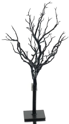 GASPER Dekobaum Schwarz 40 cm - Metall & Kunststoff