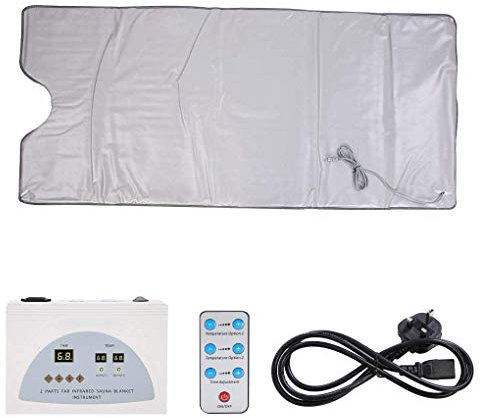 CASEGO BounabCouverture de Sauna Infrarouge, Contrôleur à 2 Zones Body Shaper Sauna Professionnel Minceur Couverture Detox Thérapie Anti-âge Machine de beauté