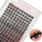 YOONOYA 140 grappes de Faux Cils Individuel 10-16mm Longueur D Curl DIY Cluster Volume Cils Naturelles Légères Cluster Faux Cils DIY à la Maison Extensions de Cils Cluster Lashes(QB-10-16mm-140PCS)