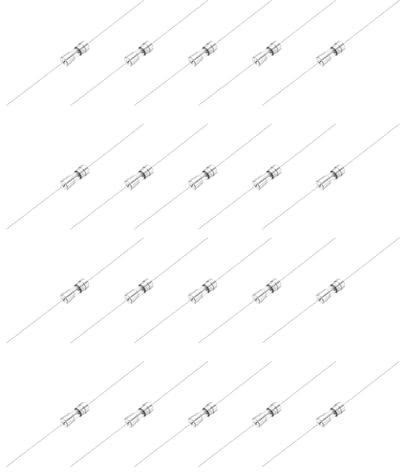 sourcing map Glassicherung, 8 A, 250 V, 3,6 x 20 mm, Zeitverzögerung, Sicherung mit Bleidraht, UL-gelistet, träge Sicherung für Haushaltsgeräte, 20 Stück